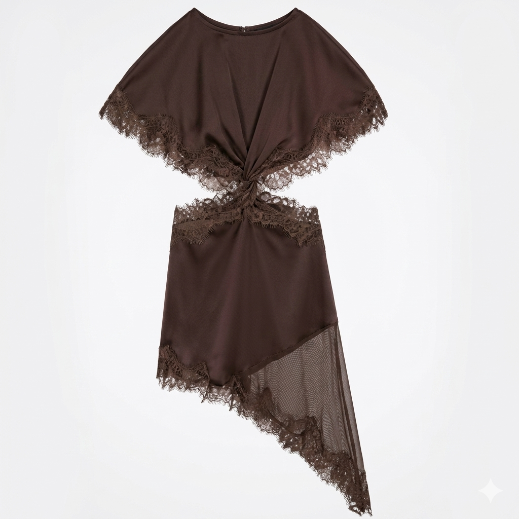 Vestido Satin Bat