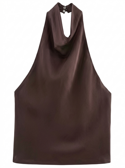 Top Halter Satin